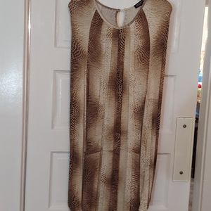 Jones New York collection, animal print dress